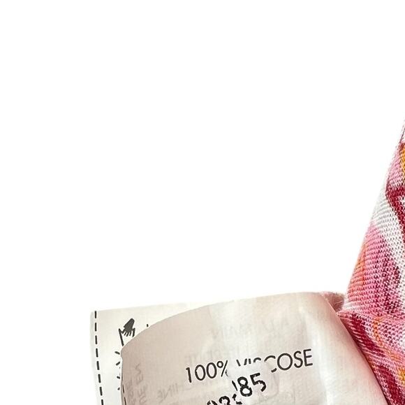 Poupette St Barth Clara Mini Dress Red Chagal Print‎ Orange Pink Size Medium - Picture 12 of 13